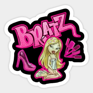 Y2k aesthetics Bratz pink brushes Sticker